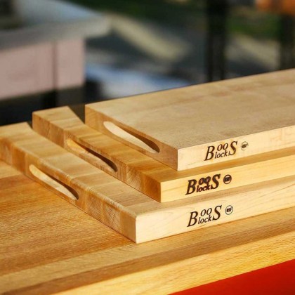 Boos Blocks - Ξύλο Κοπής Σφενδάμου Pro Chef Lite Με Χωνευτές Λαβές 46×31×3 cm (2)